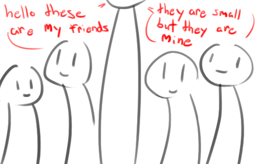 ninzja:  magicgirlkyubey:  salmonpynk:  Being the smallest one out of your group of friends like being the tallest one out of your group of friends like It kinda looks like the person in the middle is so tall that they have 2 layers of friends 