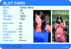 rubberfuckdollsissy:  rubberfuckdollsissy:  selfiegirlzandstuff:  rubberfuckdollsissy:  rubberfuckdollsissy:  rubberfuckdollsissy:  goamaland:  snapshot87stuff:  Ashley Marie Urquhart     dob: 07/17/1987from Wauconda. Illinois  * Taking Submissions