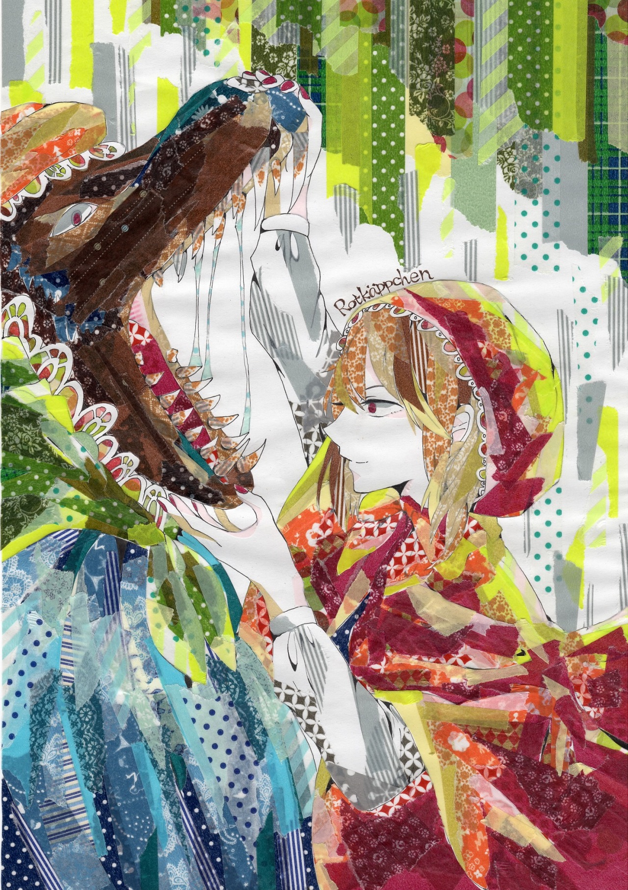 fairytalemood:  &ldquo;Rotkäppchen&rdquo; by クロハエ