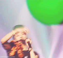 wooncake:  Yongguk bouncing up and down with Tigger. 