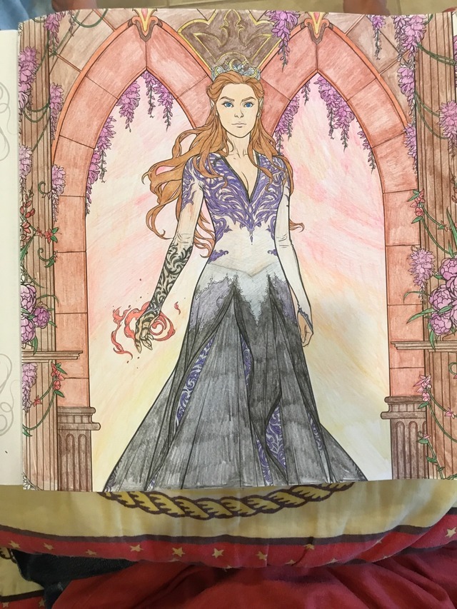 Lucien bowing to Feyre in “A Court Of Thorns And Roses” Coloring