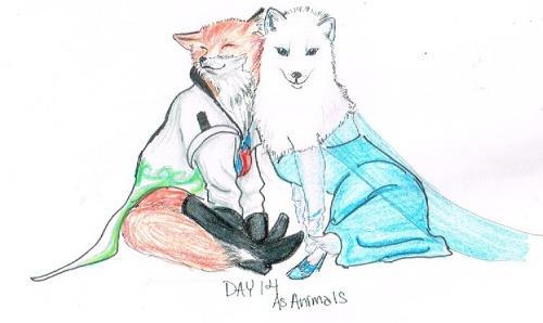 princehanssilva:  Iceburns 35+ day challenge Day 14 As Animals I choose a fox- Hans is sly and cunni