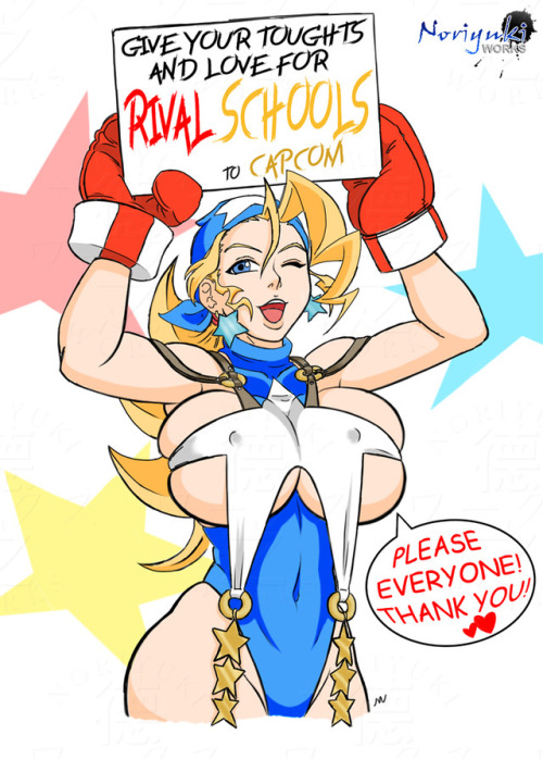 noriyukiworks:Tiffany Lords from “Rival Schools”Tell your love for “Rival Schools” to Capcom!“ジャスティス学園“への熱い思いをカプコンにぶつけろ！Tweet: https://twitter.com/NoriyukiWorks83/status/903333943180763141Twitter