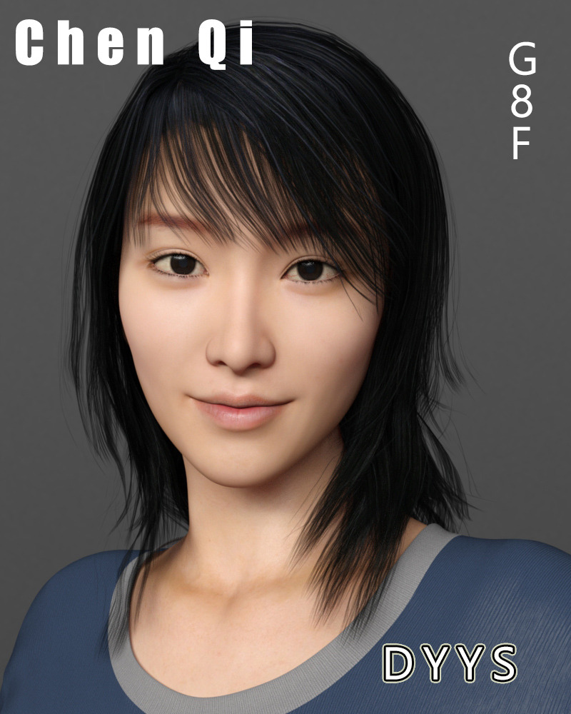 We have another new beautiful Asian character created by DYYS! Compatible with Daz