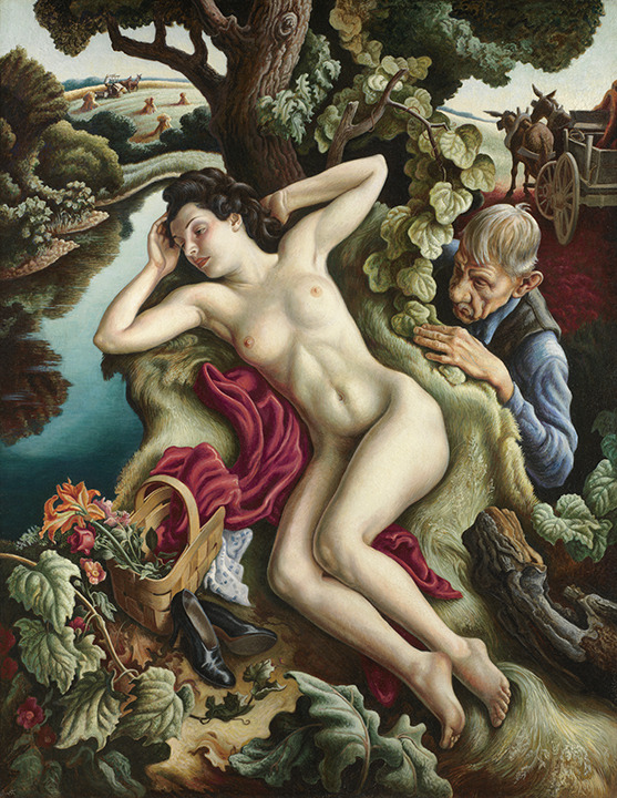 grundoonmgnx:  Thomas Hart Benton, American (1889-1975). Persephone  The Nelson-Atkins