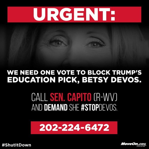 markruffalo:Share & call the following Senators and demand they vote NO on Donald Trump’s Swamp 