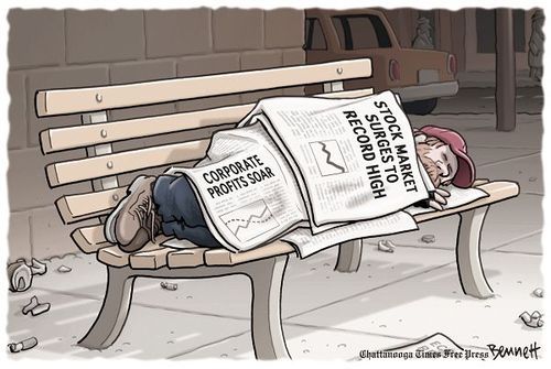 cartoonpolitics:  “In the Soviet Union, capitalism triumphed over communism. In