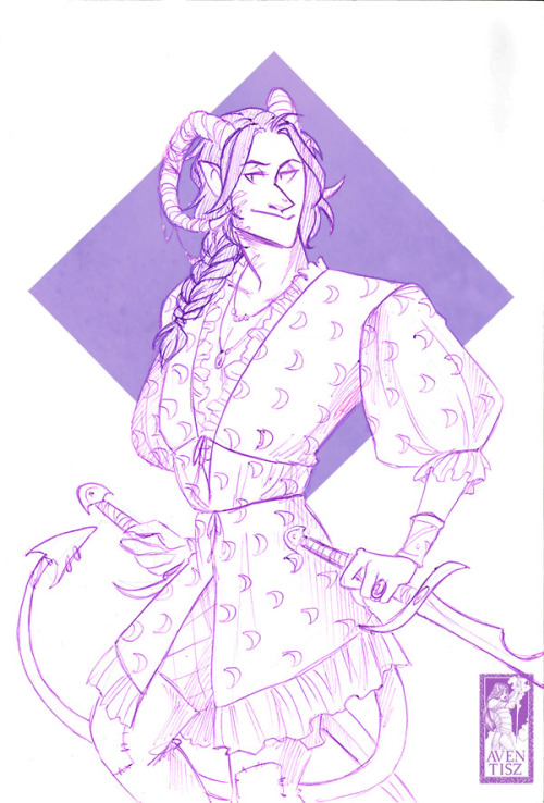 Tried my different purple pens together, doodling Molly in a strawberry-dress-ish dress Shop: https