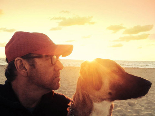 st4nl3yb4ldwin:   I took that selfie on the beach and Boston wouldn’t look at the camera. I was holding the camera out and she wouldn’t look so I thought, ‘fine, we’ll take a profile.’   Kevin Spacey 