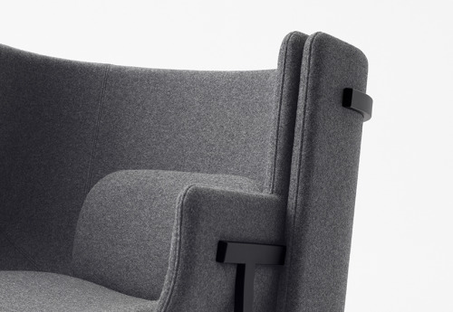 The Kite Chair by NendoIn the search for a comfortable chair with a small footprint for common space