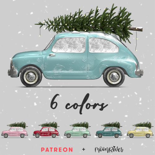 Snowy Drive (Yule Patreon Exclusive) This is a large decorative object with snow and lights, perfect