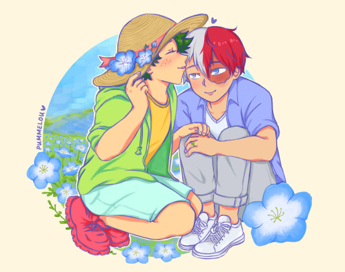 This time they went to see flowers ✿✿✿More headcanons/info below:In my mind they’re at Hitachi Seasi