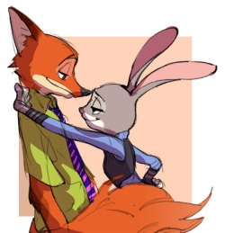 luckyyyalien:  I drew some fanart,I love both of them. zootopia is awesome!  zootopia超好看一口气儿画了好多同人哦它俩真是特别特萌！ 