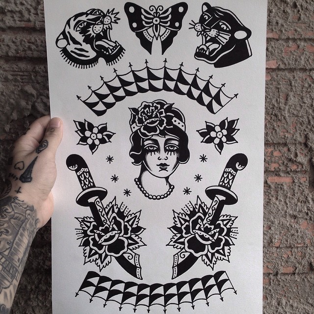 eagledaggerrosepanther:  Bruno Schimidt brunoschimidttattooer @brunoschimidt 