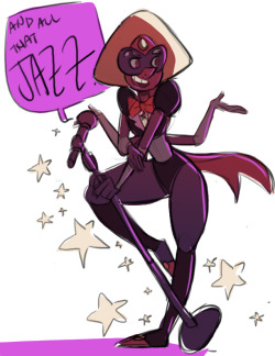 cat-harman92:  It’s no surprise that I love Sardonyx’s design. It very much made me think of the musical Chicago (hence the “All that Jazz” line). But omg this Steven Bomb is already going to be the death of me.  