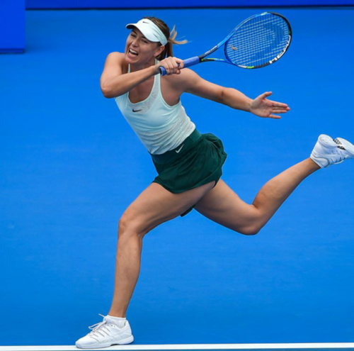 alwayswithsharapova:Maria Sharapova defeated 6-3 6-3 Zarina Diyas and is in the Shenzen Open Semifin