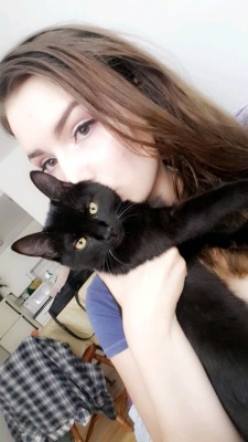 kittenirl:look how pretty my kitty cat Jiji is