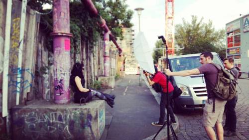 Sneak peek of our #fashionshoot in #berlin  #plastikwrapstyle #plastikwrap #darkstyle #blackonblack 