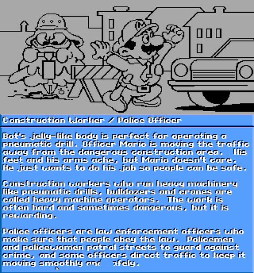 The Construction Worker / Police Officer Coloring Page&lsquo;Electric Crayon: Super Mario Bros &