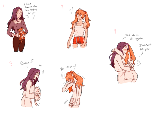 some old and recent adara/quinn draws (yes adult photos