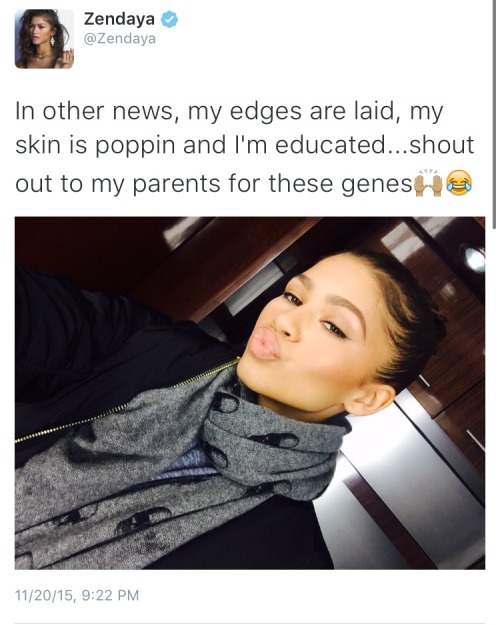 darkestnighthour:  Zendaya clocking haters once again 