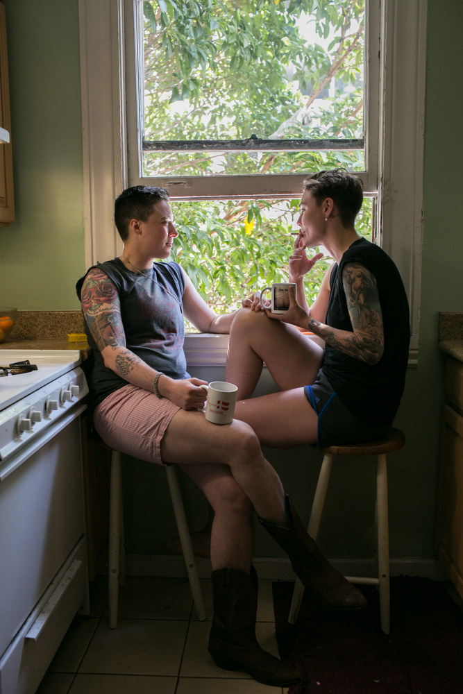 queermasculine:Kelly and Tanya from Meg Allen’s BUTCH series. 