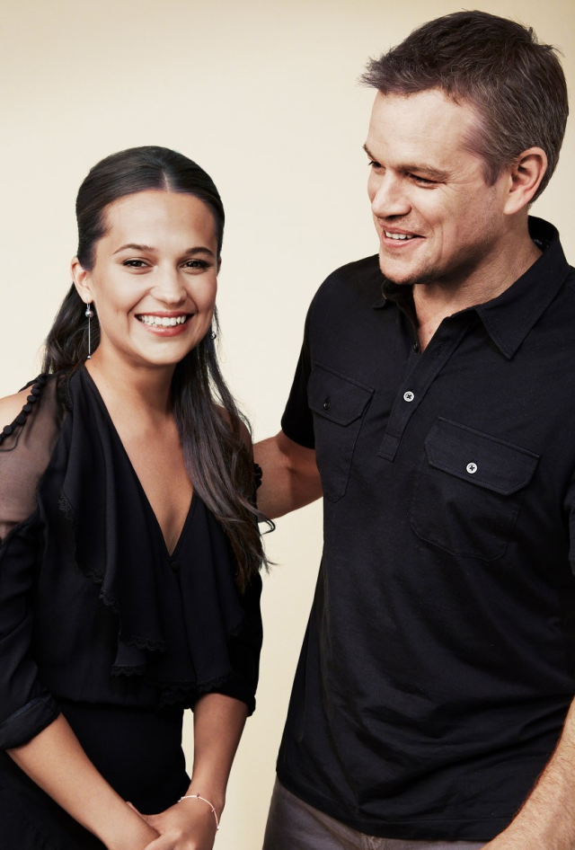 Alicia Vikander & Matt Damon, 2016