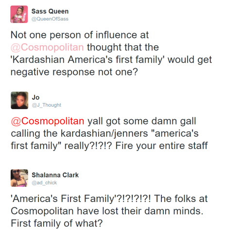 trannysylvania:daji-ruhu:First family of what, pray tell? Every time I forget this garbage ass group