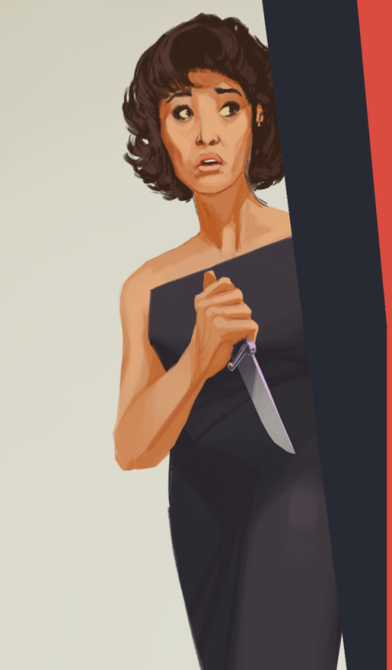 ame-gosh: Killing Eve, but as a 1960s thriller. Fun little personal project! edit- I’m not lon