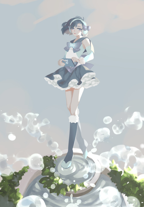 black-quose: mercury : winter outfit designvenus : moon lightnaru : moon beam