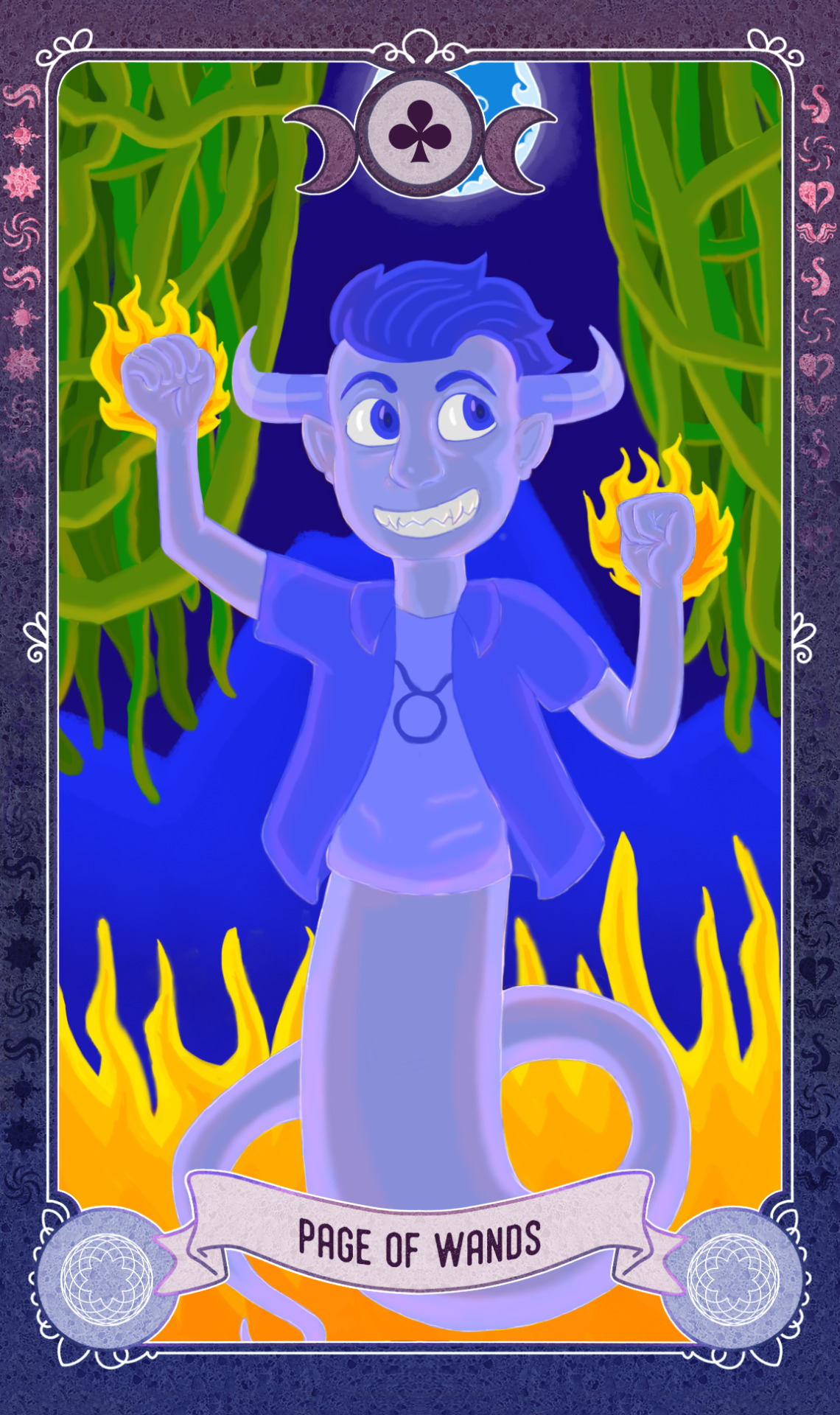 act6tarotproject: THE ACT 6 TAROT ANTHOLOGY: THE MINOR DECK (PAGES) Page of Wands