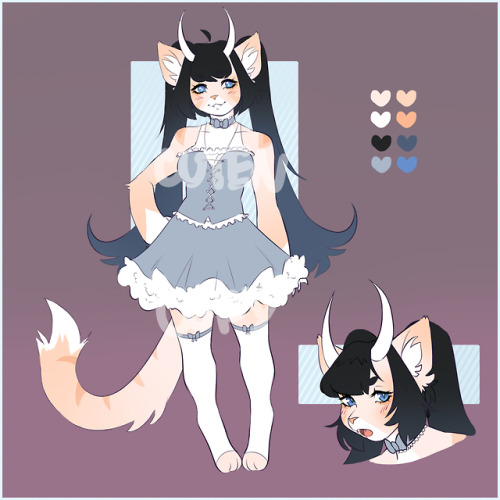 furbygarden:New cat adopt up, not offering to followers here as she has an NSFW alt ref sheet but I 