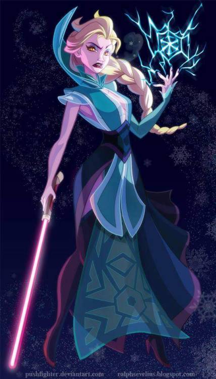 thegreatbuffay:  Amazing Disney/Star Wars-Mash-Up!Art by Ralph Sevelius
