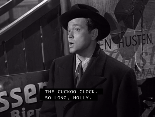 oldfilmsflicker:The Third Man, 1949 (dir. Carol Reed)The best quote from my favorite film of all tim