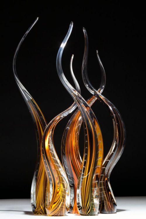 ronbeckdesigns: *Art Glass - “Threaded Reeds” by Scott Hartley (via Pinterest: Discover and save cre