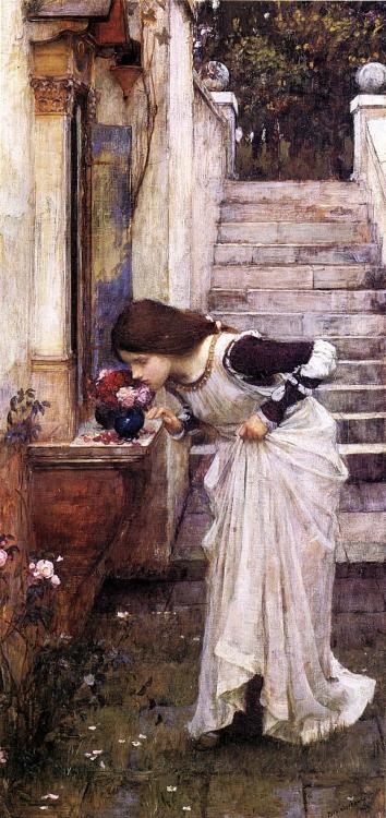 The Shrine (1895), by J.W. WaterhouseWith this painting (top) Waterhouse returned to an old theme, w