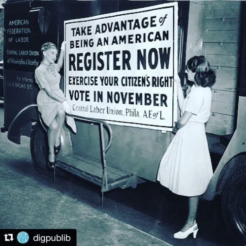 #Repost @digpublib | It&rsquo;s National Voter Registration Day! &ldquo;Take advantage of being an A