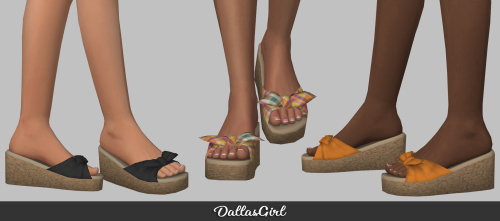 EA Summer Sandals - New MeshHi Everyone! An EA edit of the knotted summer sandals - I gave it a litt