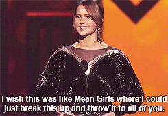 riddleswithtom:  jutcherson: Jennifer Lawrence at the People’s Choice Awards   someone please give her the award of greatest human being ever 
