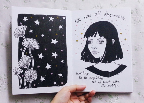 nfzsketchbook: “We are all dreamers, wanting to be out of touch with reality.”