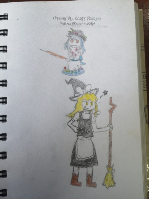 A Full Body (and Color!) Marisa + Tenshi Whenever She Shows Up