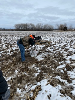 Great range day today, buddy from bootcamp and another Marine buddy of ours and my buddy’s dad. We didn’t let some snow stop us from some trigger therapy 🤘🏼