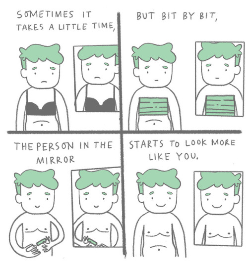 andyrogyny: EDIT: The bandages in the second frame are not ace bandages for binding, they’re my prot