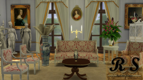 My latest creation “The Neoclassical Living Room set for TS4″ has been released. Do