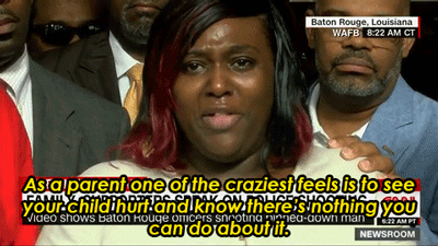 veryfemmeandantifascist:nevaehtyler:Mother of Alton Sterling’s son: “I will have to raise a son who 