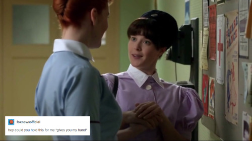 misandry-business: Call the Midwife + text posts: Patsy and Delia (and Sister MJ) part 7(this has be