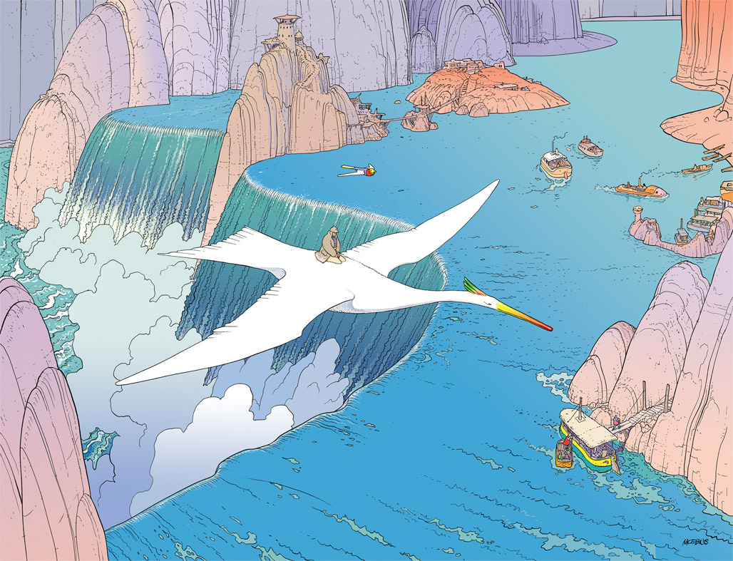 chezniimura:  Promotional illustrations for Hermes’ perfume “Voyage”.  Pure
