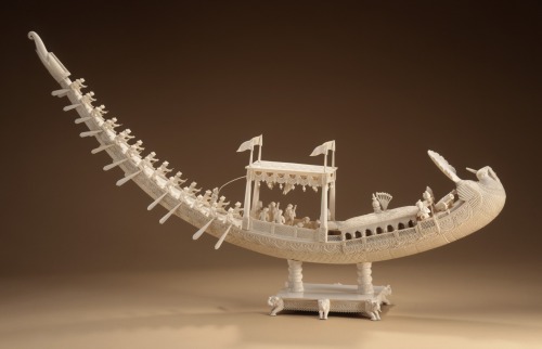 Royal Peacock BargeIndia, West Bengal, Murshidabad, late 19th centurySculptureIvory24 3/8 x 42 x 6 &