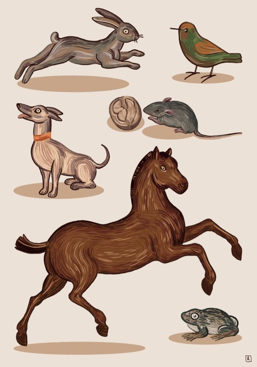 raffaelllllo:animals from various roman and byzantine mosaics :-) available as stickers, prints and 