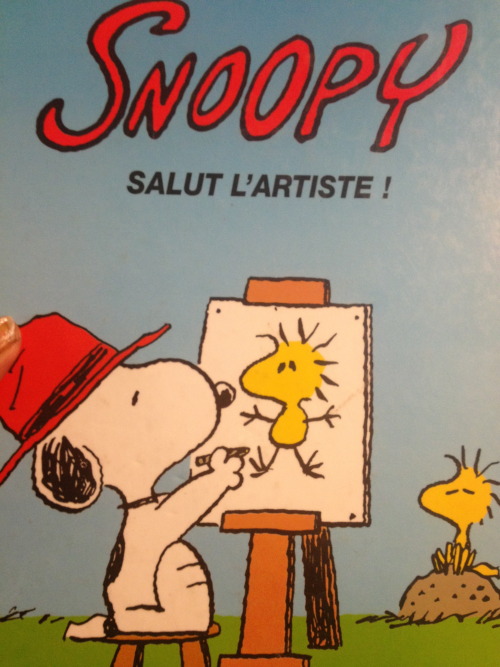 eveningdoe: Snoopy the artist.